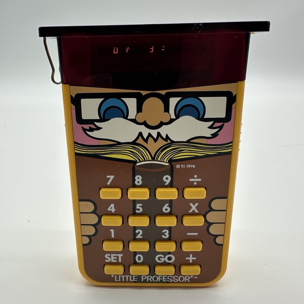Vtg 1976 Texas‎ Instruments Little Professor Electronic Math Calculator Game Toy